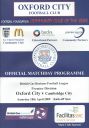 Programme cover